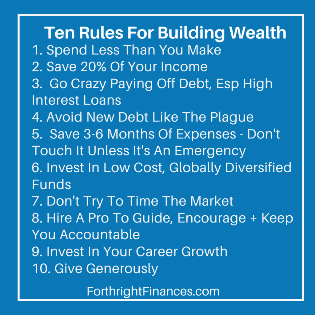 Ten Rules For Building Wealth